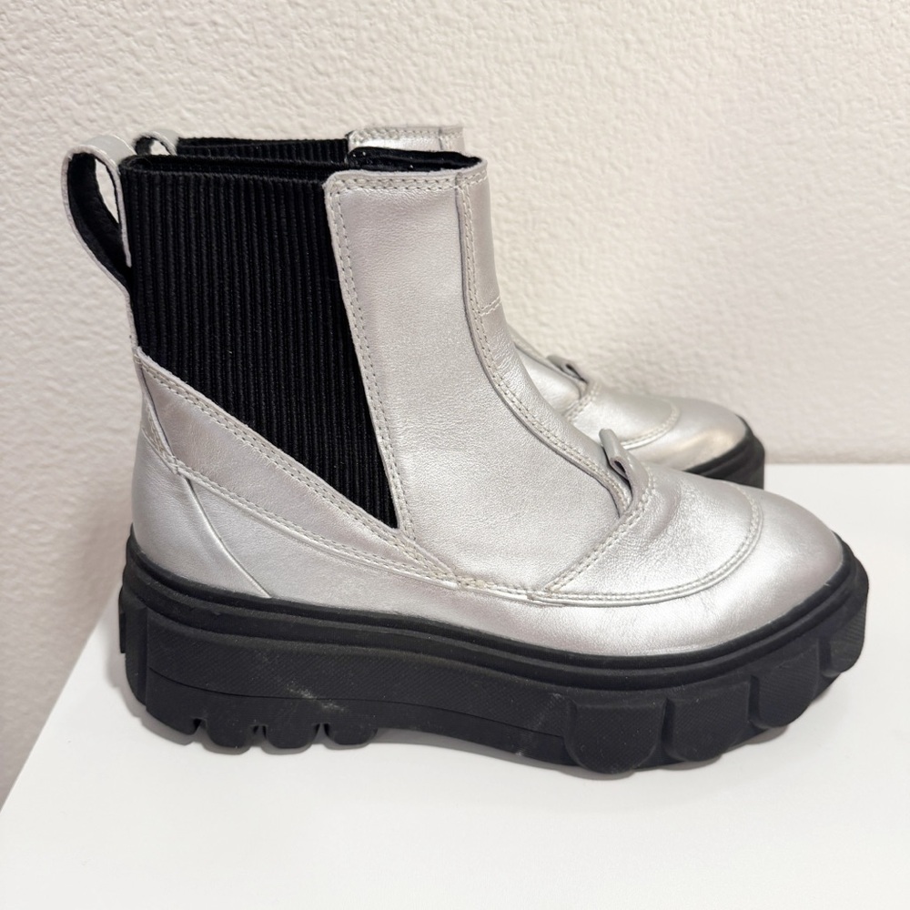 Sorel Caribou X Boot Chelsea Pure Silver/Black Boots Size 7.5
